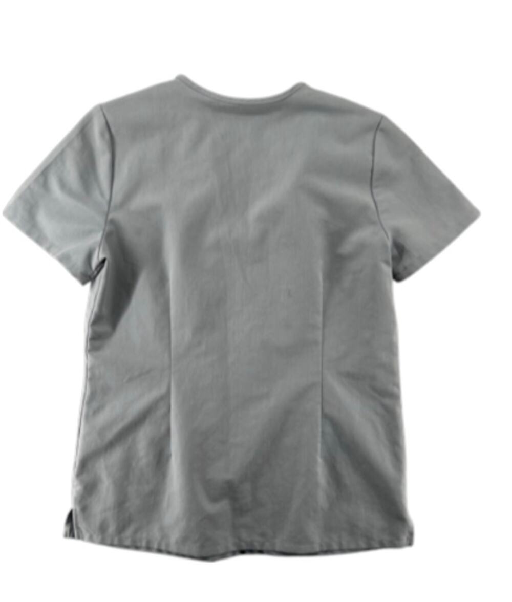 FIGS Technical Collection Women’s XS Gray V-Neck Scrub Top Two Pocket